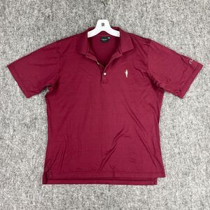 Fairway Greene Shirt Mens Large Maroon Golfing Polo Clubhouse Performance‎ tech